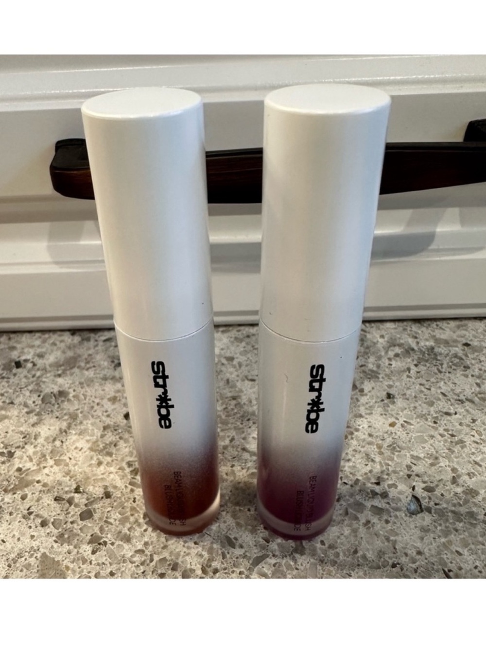 Mac Cosmetics Strobe Beam Liquid Illuminating Blush in Magic Aura & Plummy Bare